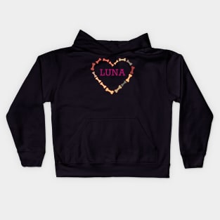 MY FOUR LEGGED FRIEND LUNA Kids Hoodie